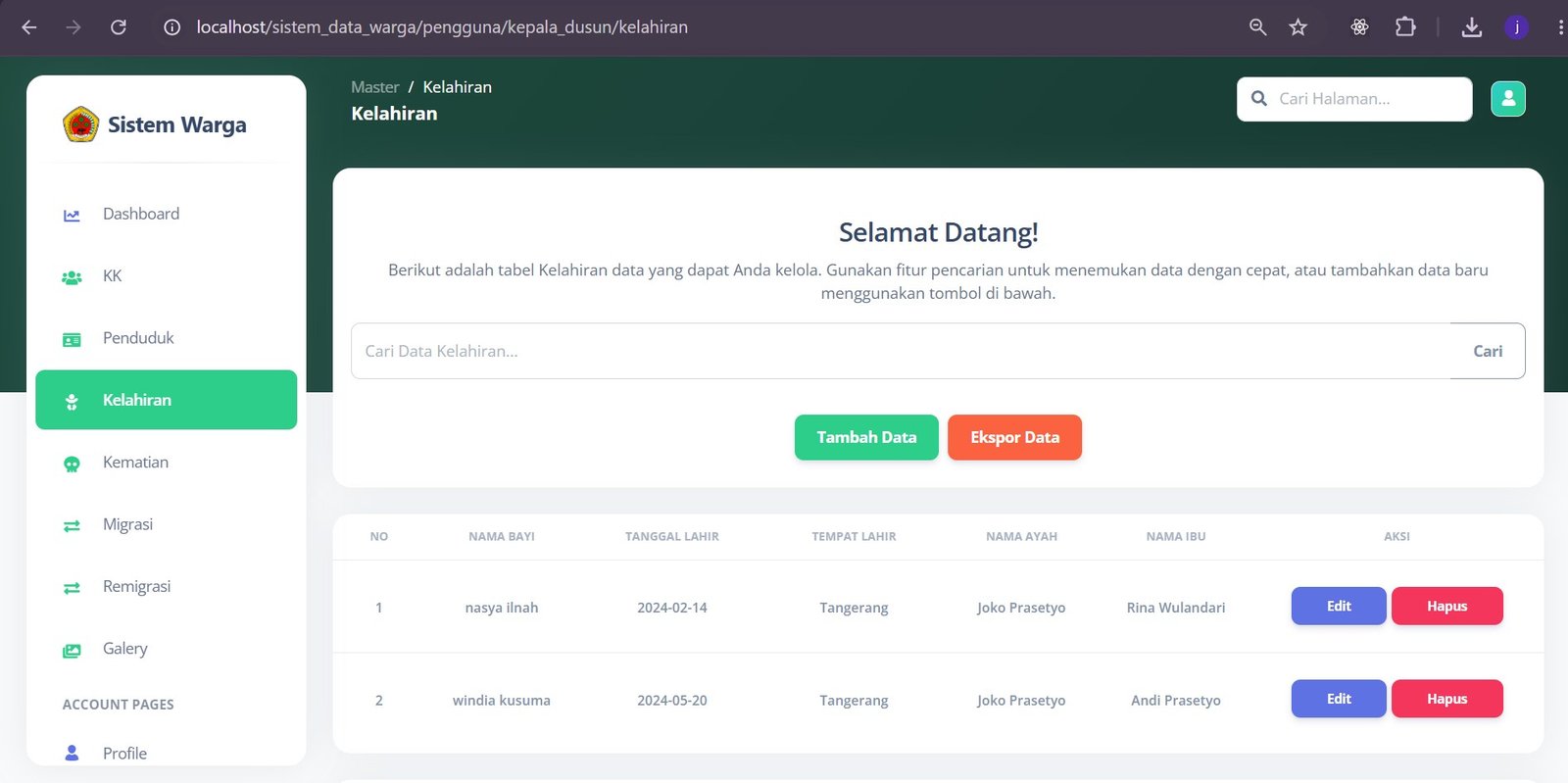SISTEM WARGA DESA NOELBAKI
